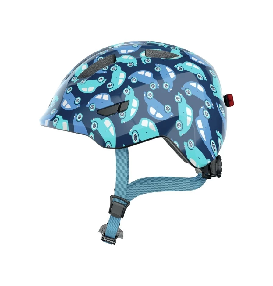 Sigma Sports Abus Smiley 3.0 LED Kids Helmet | Discount Codes available, easy returns, up to £25 off with Newsletter Signup, FREE Postage over £60