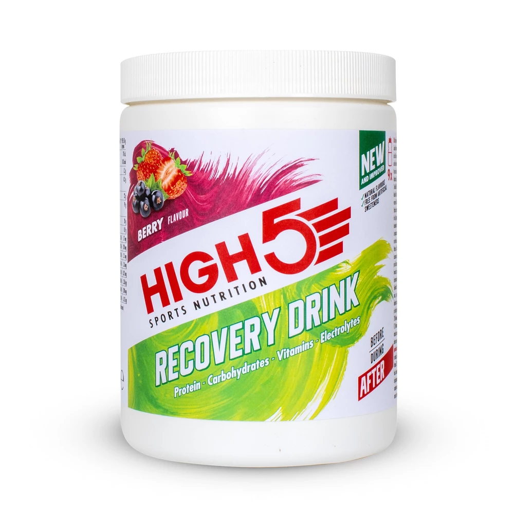 Sigma Sports High5 Recovery Drink 450g Tub | Discount Codes available, easy returns, up to £25 off with Newsletter Signup, FREE Postage over £60