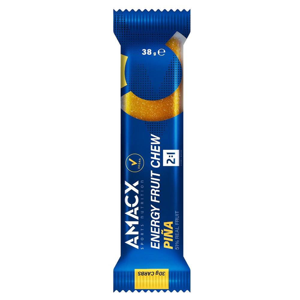 Sigma Sports Amacx 2:1 Fruit Chew Energy Bars (12 x 38g) | Discount Codes available, easy returns, up to £25 off with Newsletter Signup, FREE Postage over £60