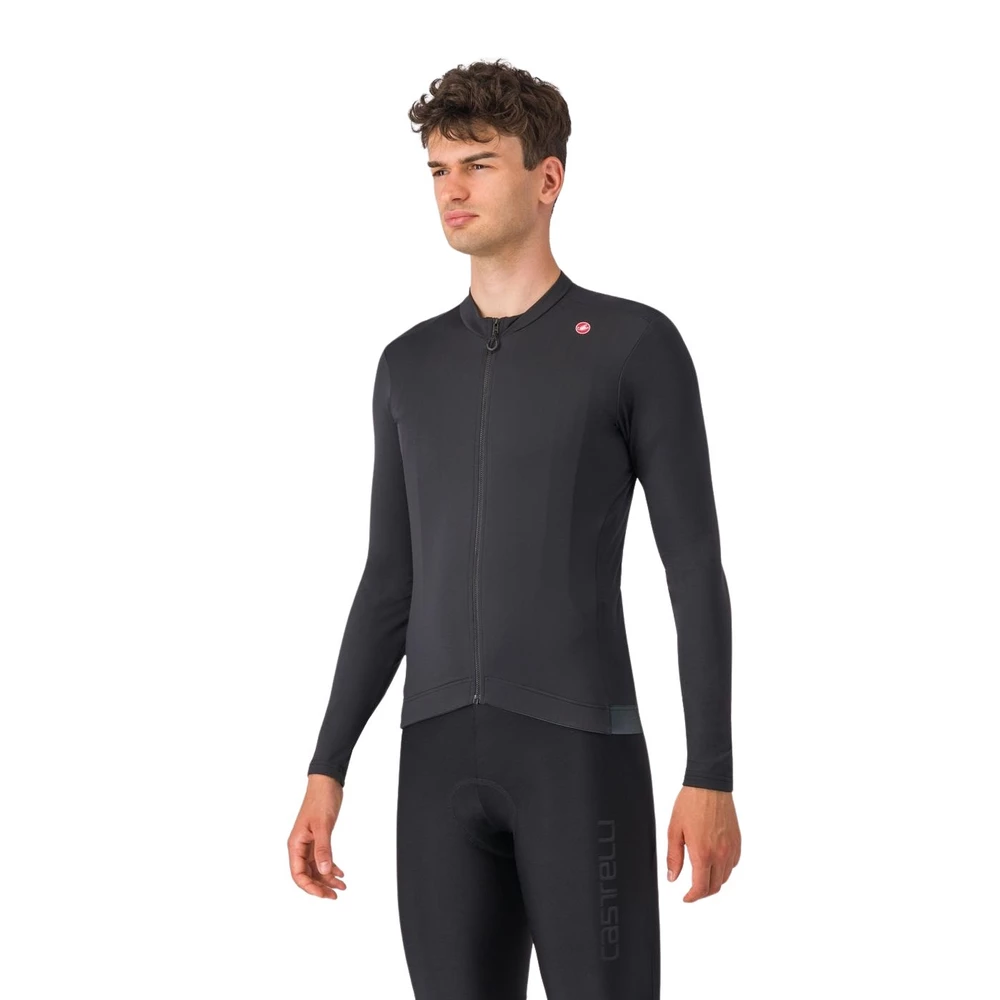 Sigma Sports Castelli Espresso Thermal Long Sleeve Jersey | Discount Codes available, easy returns, up to £25 off with Newsletter Signup, FREE Postage over £60