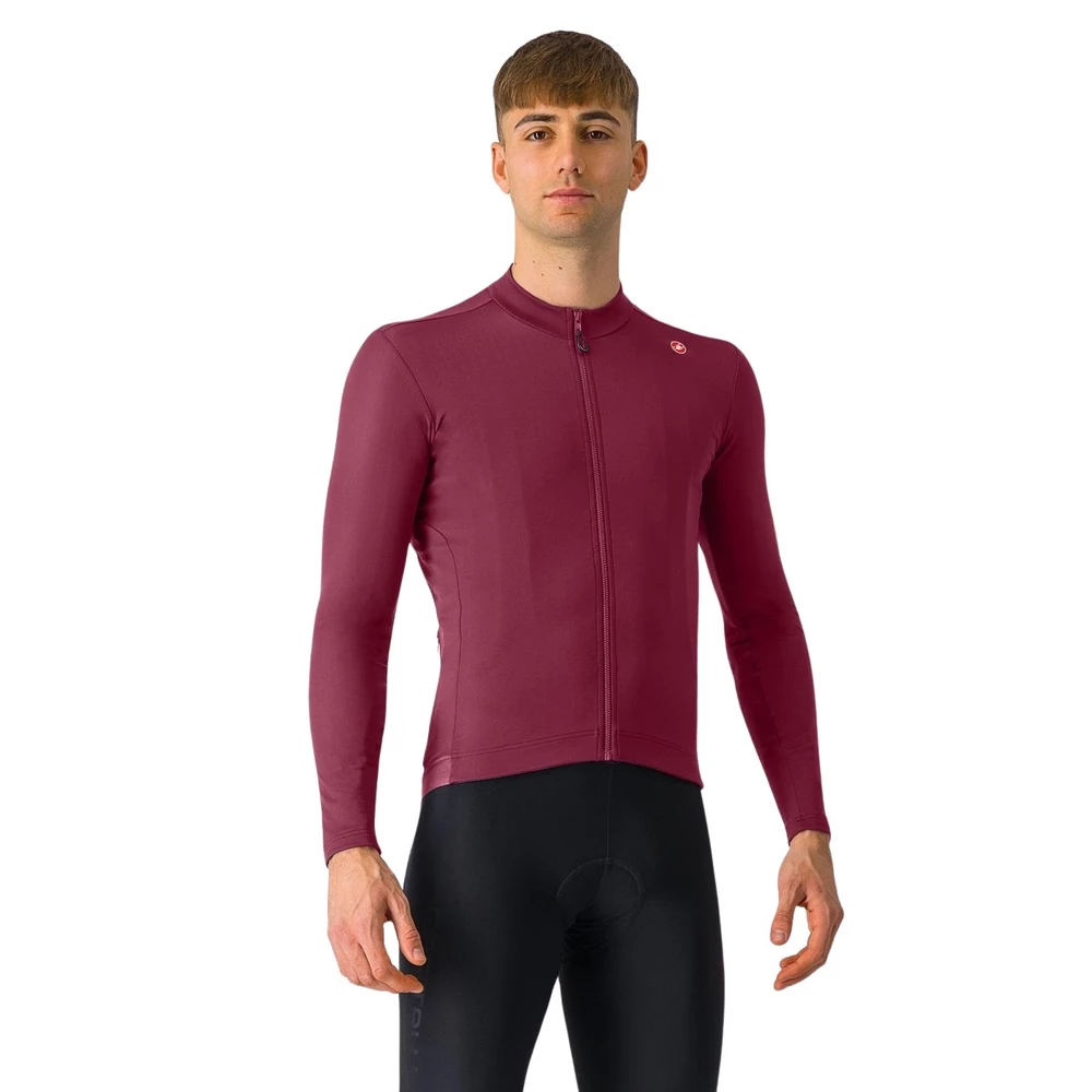 Sigma Sports Castelli Espresso Thermal Long Sleeve Jersey | Discount Codes available, easy returns, up to £25 off with Newsletter Signup, FREE Postage over £60