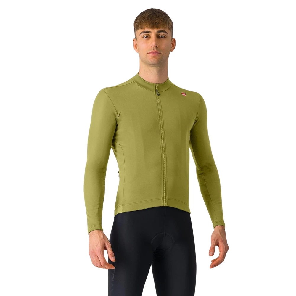 Sigma Sports Castelli Espresso Thermal Long Sleeve Jersey | Discount Codes available, easy returns, up to £25 off with Newsletter Signup, FREE Postage over £60