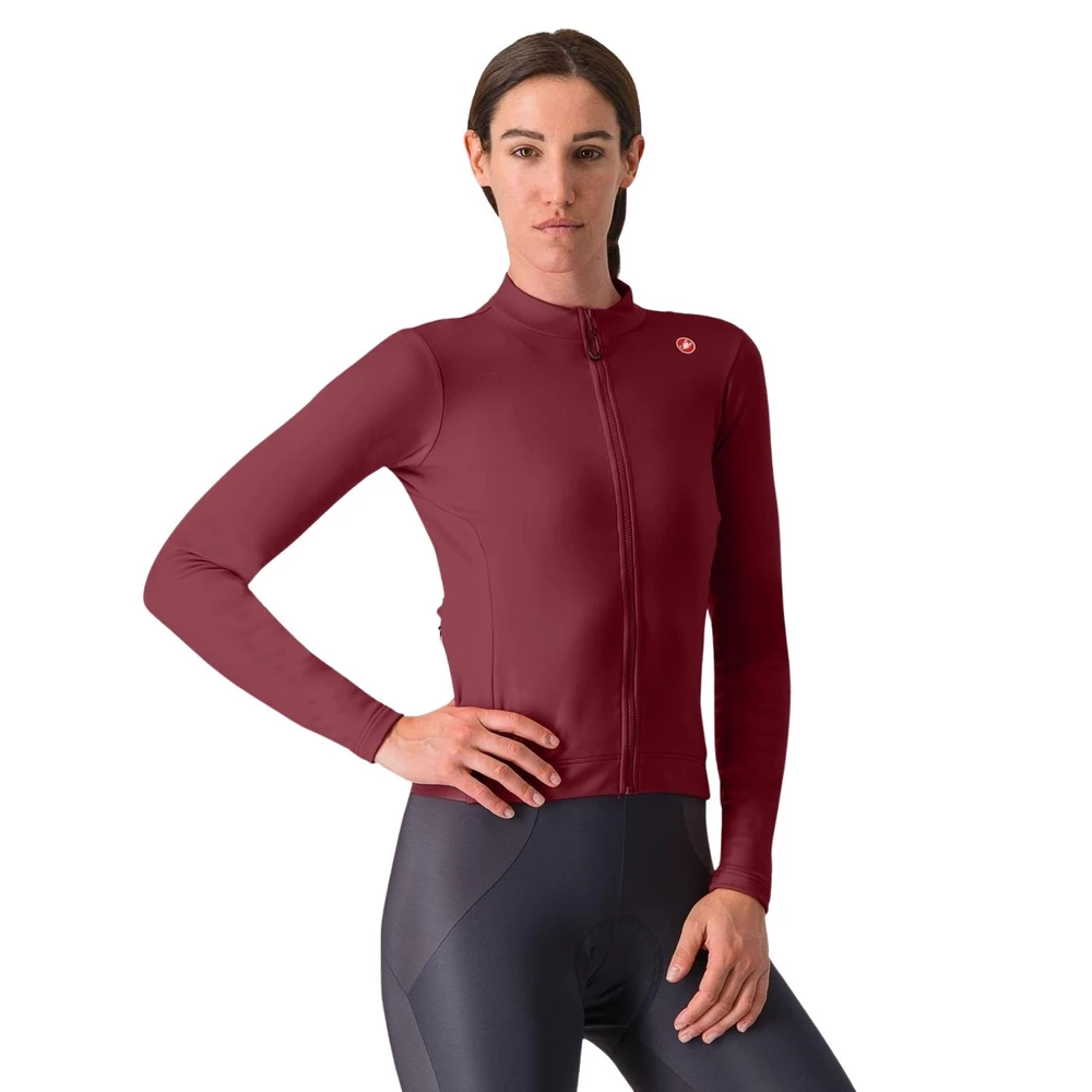 Sigma Sports Castelli Women's Espresso Thermal Long Sleeve Jersey | Discount Codes available, easy returns, up to £25 off with Newsletter Signup, FREE Postage over £60