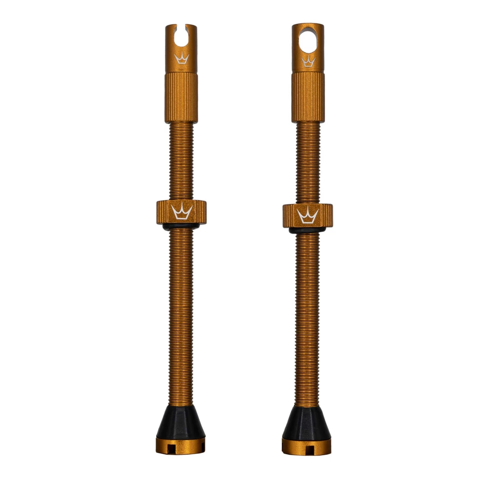 Sigma Sports Peaty's x Chris King (MK2) Long Tubeless Valves | Discount Codes available, easy returns, up to £25 off with Newsletter Signup, FREE Postage over £60