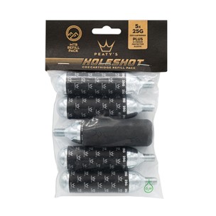 Peaty's Holeshot CO2 Cartridge Refill 5 Pack 25g