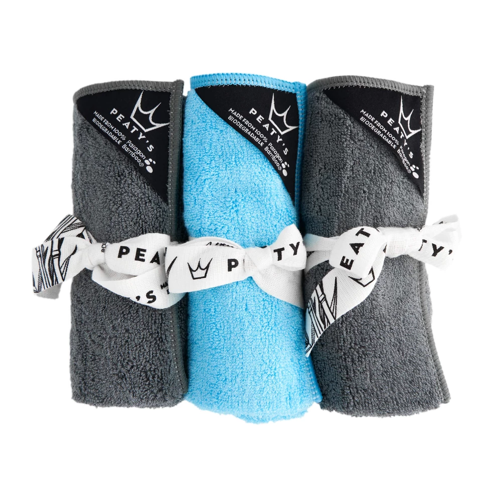 Sigma Sports Peaty's Bamboo Bicycle Cleaning Cloths Pack of 3 | Discount Codes available, easy returns, up to £25 off with Newsletter Signup, FREE Postage over £60