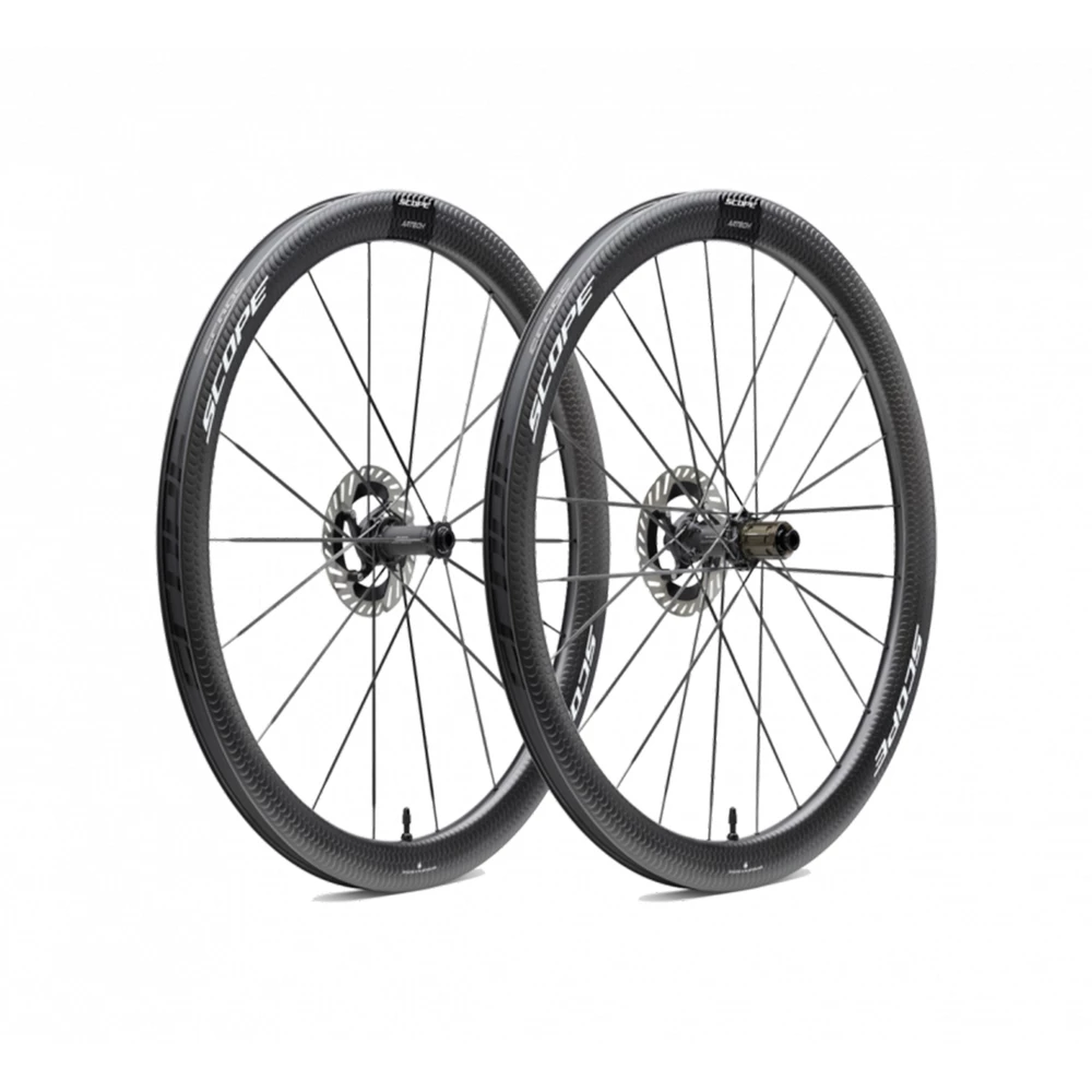 Sigma Sports Scope ARTECH 4 Carbon Road Disc Wheelset | Discount Codes available, easy returns, up to £25 off with Newsletter Signup, FREE Postage over £60
