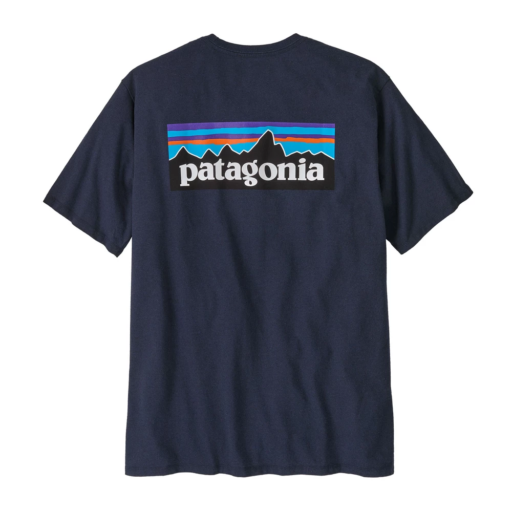 Sigma Sports Patagonia P-6 Logo Responsibili-Tee | Discount Codes available, easy returns, up to £25 off with Newsletter Signup, FREE Postage over £60