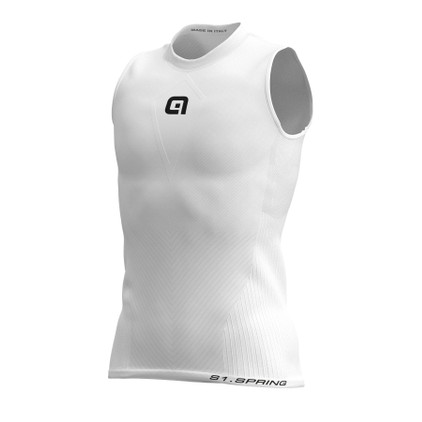 Maillot De Cyclisme Sans Manches ALE' PR-E MIRROR Blanc 2025