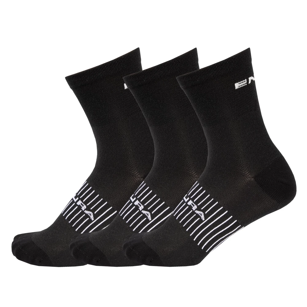 Sigma Sports Endura Coolmax Race Socks (Triple Pack) | Discount Codes available, easy returns, up to £25 off with Newsletter Signup, FREE Postage over £60