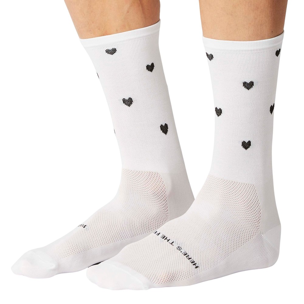 FINGERSCROSSED Classic Iconic Hearts Cycling Socks