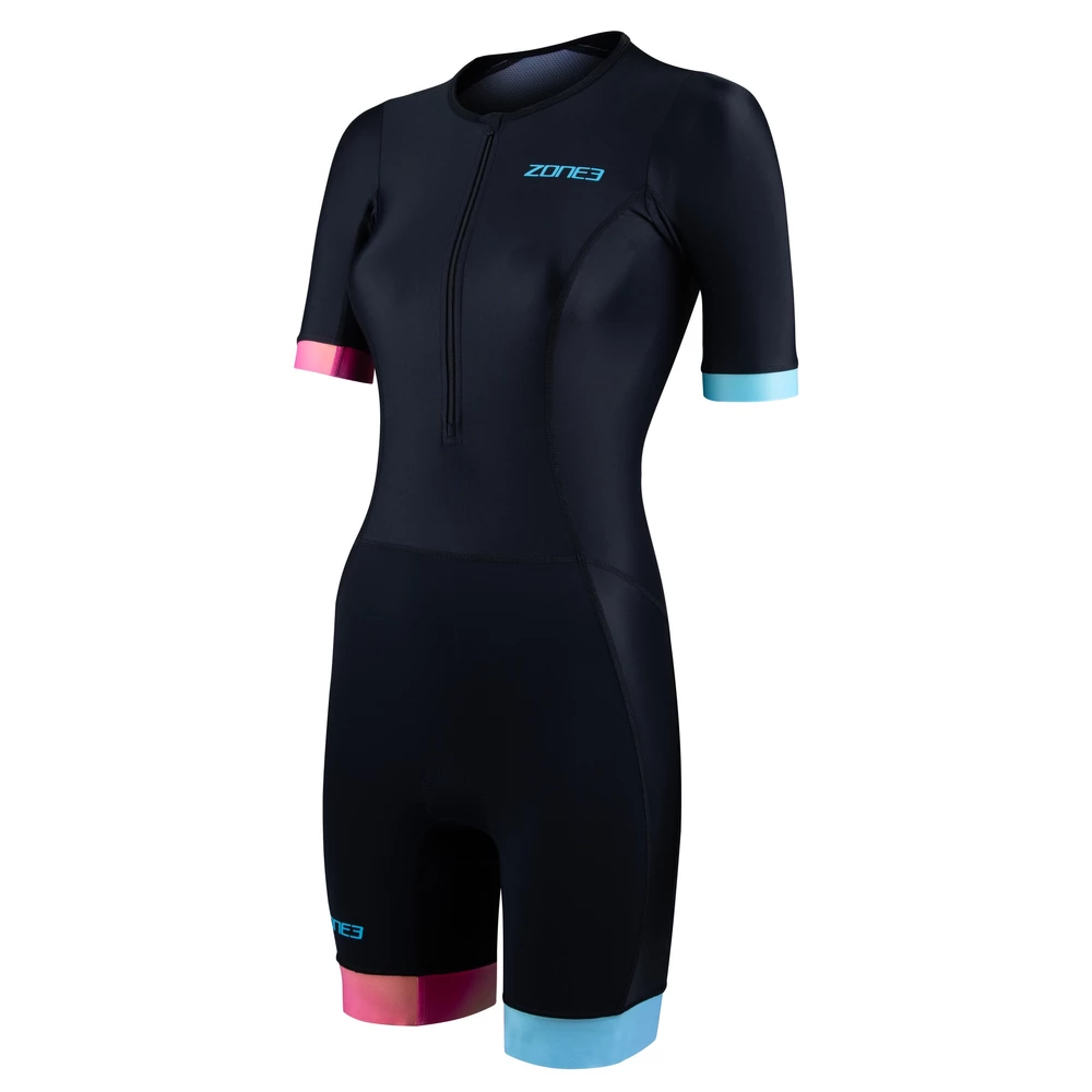 Sigma Sports Zone3 Women's Activate+ Short Sleeve Trisuit | Discount Codes available, easy returns, up to £25 off with Newsletter Signup, FREE Postage over £60