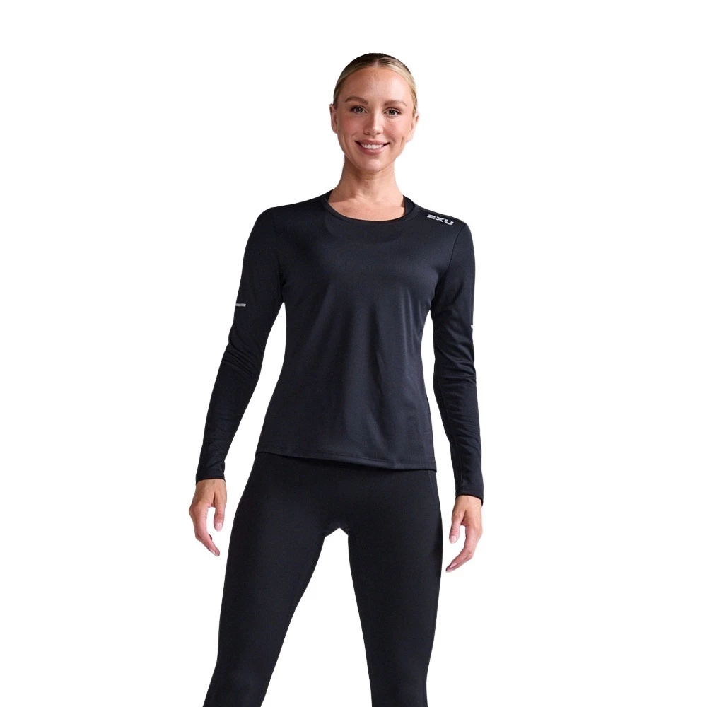 Sigma Sports 2XU Aero Long Sleeve Womens Run Top | Discount Codes available, easy returns, up to £25 off with Newsletter Signup, FREE Postage over £60