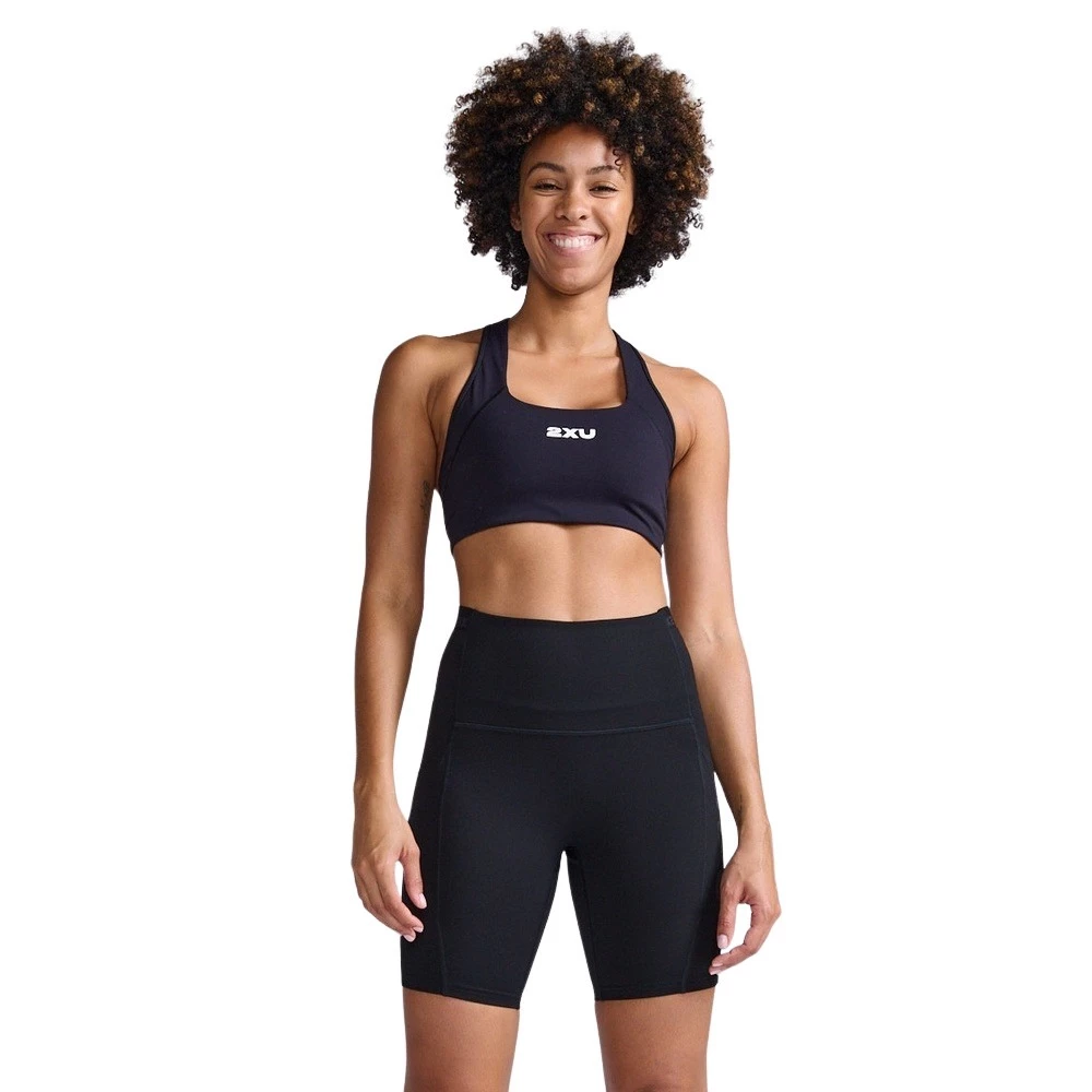 Sigma Sports 2XU Women's Form Stash Hi-Rise Bike Shorts | Discount Codes available, easy returns, up to £25 off with Newsletter Signup, FREE Postage over £60