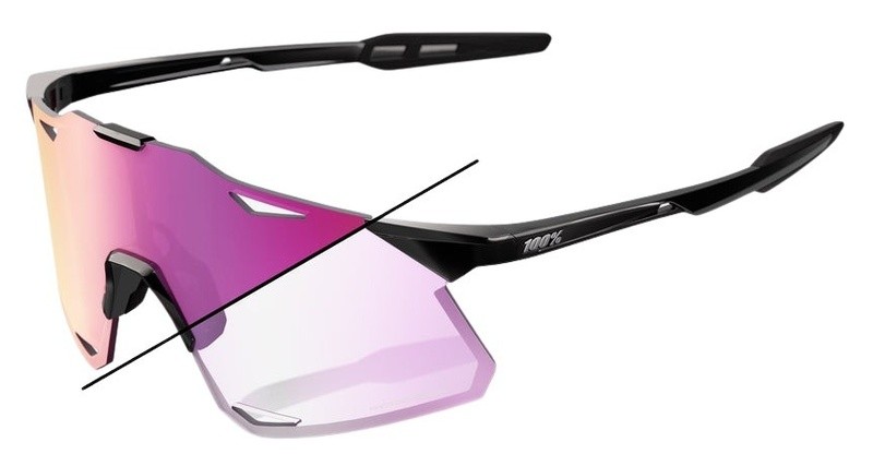 100% Hypercraft Photochromic Mirror Sunglasses