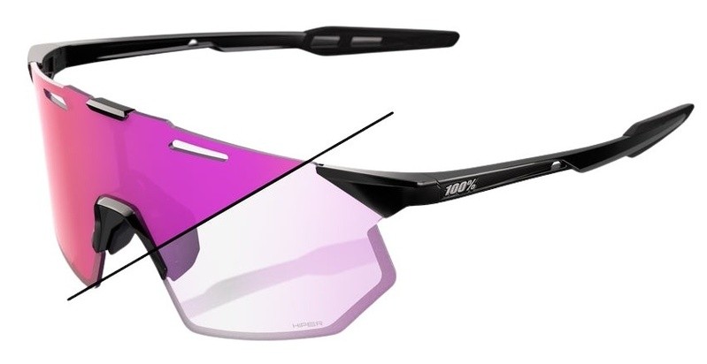 100% Hypercraft SQ Photochromic Mirror Sunglasses