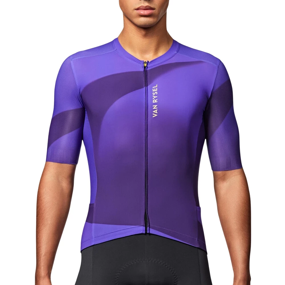 Sigma Sports Van Rysel Racer 2 Print Short Sleeve Jersey | Discount Codes available, easy returns, up to £25 off with Newsletter Signup, FREE Postage over £60