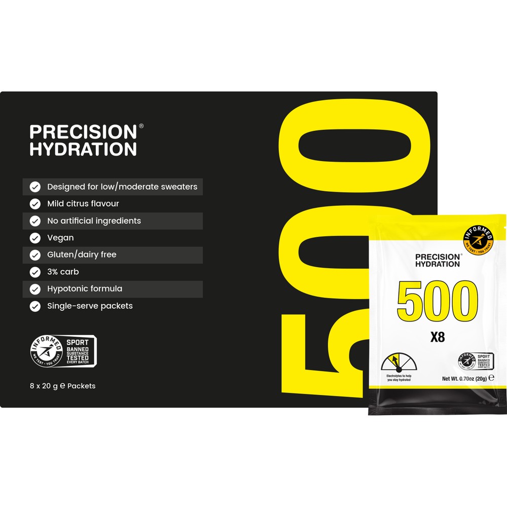 Precision Fuel & Hydration PH 500 Hydration Powder - Box (8 Sachets)