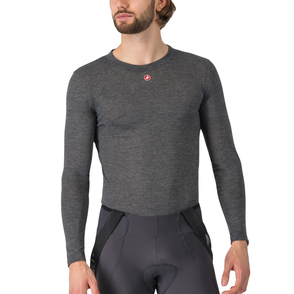 Sigma Sports Castelli Medio Long Sleeve Base Layer | Discount Codes available, easy returns, up to £25 off with Newsletter Signup, FREE Postage over £60