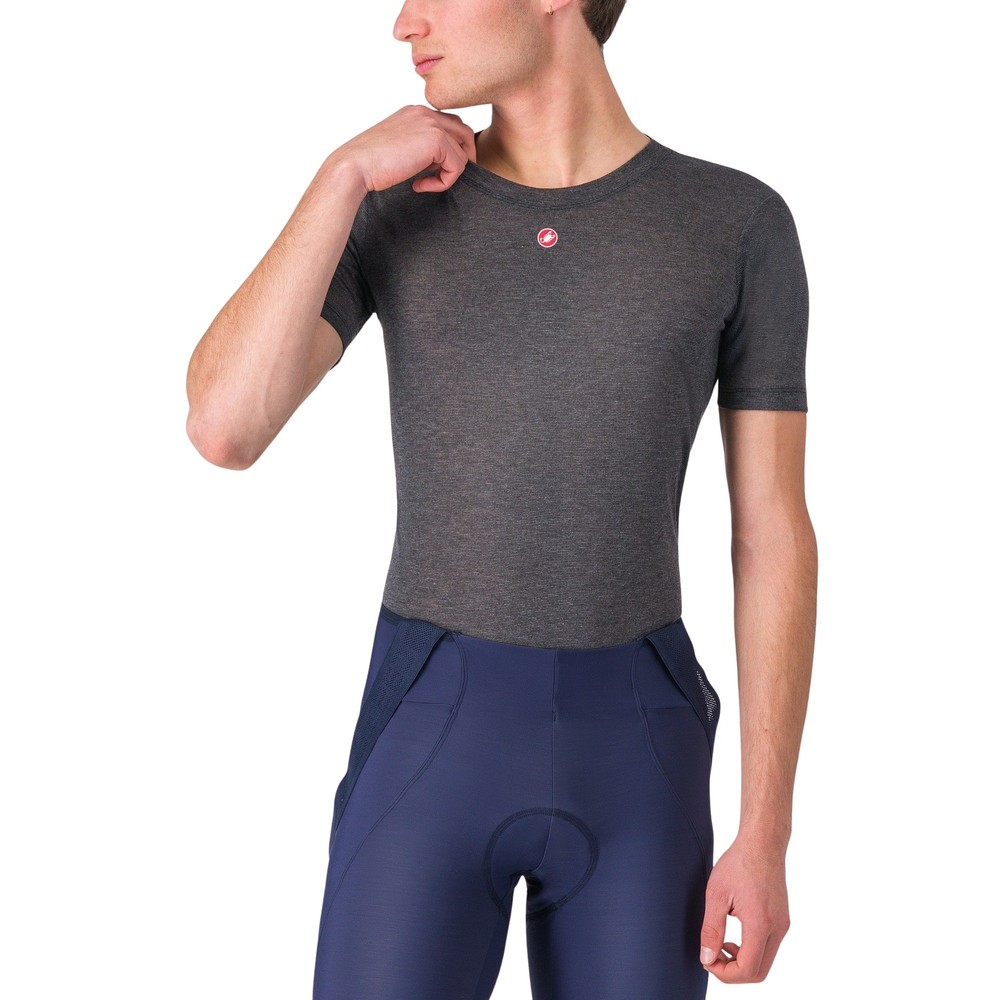 Sigma Sports Castelli Medio Short Sleeve Base Layer | Discount Codes available, easy returns, up to £25 off with Newsletter Signup, FREE Postage over £60