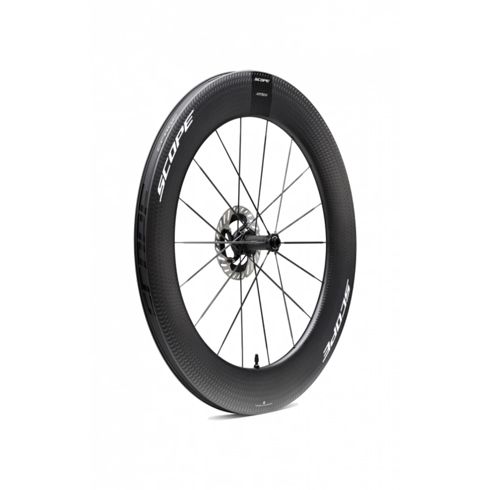 Sigma Sports Scope ARTECH 8.T Carbon Road Disc Front Wheel | Discount Codes available, easy returns, up to £25 off with Newsletter Signup, FREE Postage over £60