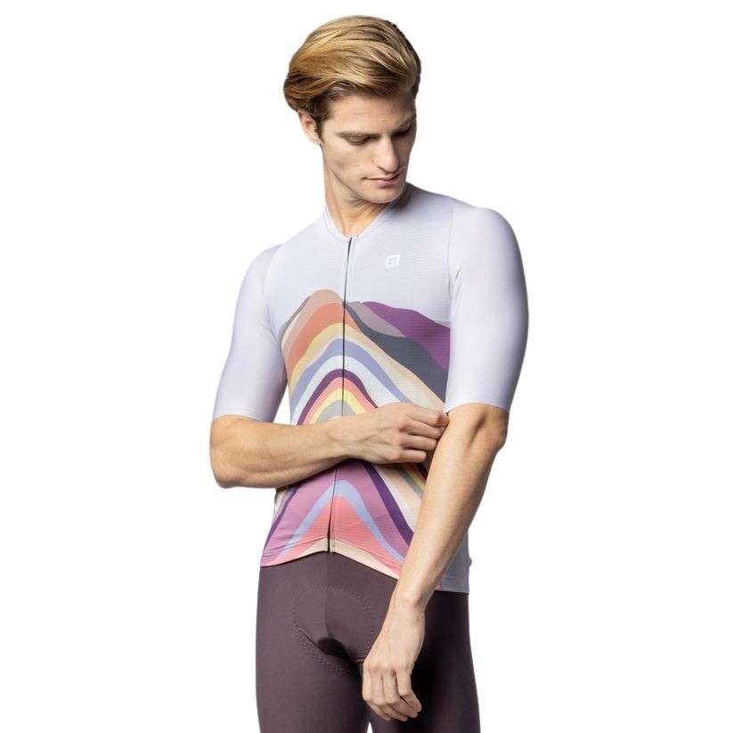 Sigma Sports Ale PR-E Rainbow Short Sleeve Jersey | Discount Codes available, easy returns, up to £25 off with Newsletter Signup, FREE Postage over £60