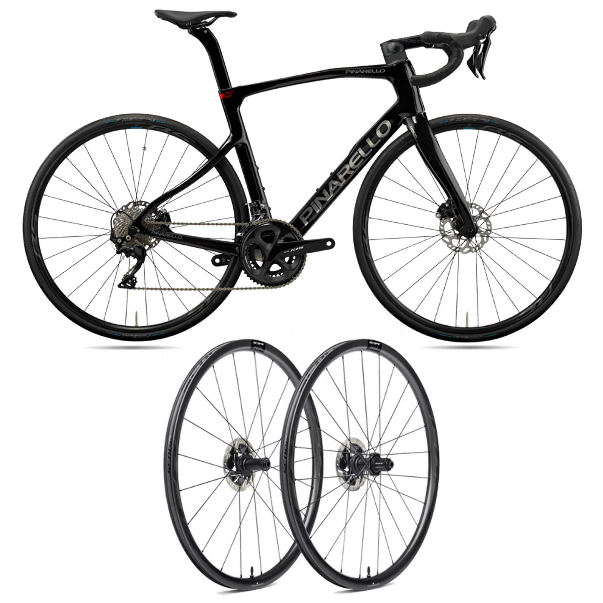 Pinarello X1 105 Disc Road Bike Scope R3 Carbon Wheelset Bundle
