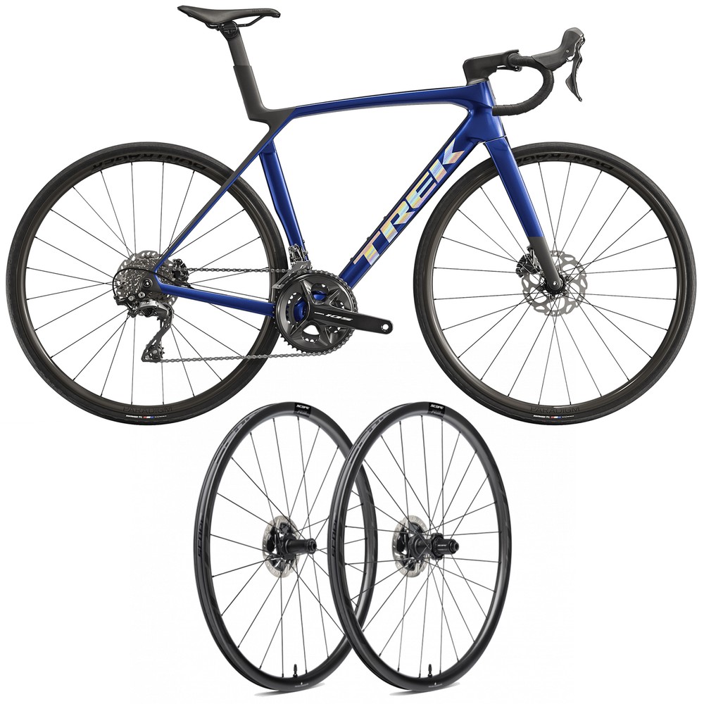Trek Madone SL 5 Gen 8 Road Bike & Scope R3 Carbon Wheelset Bundle