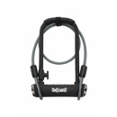 OnGuard Pitbull D-Lock Sold Secure Diamond & Cable - 230mm