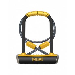 OnGuard Pitbull D-Lock Sold Secure Diamond & Cable - 230mm