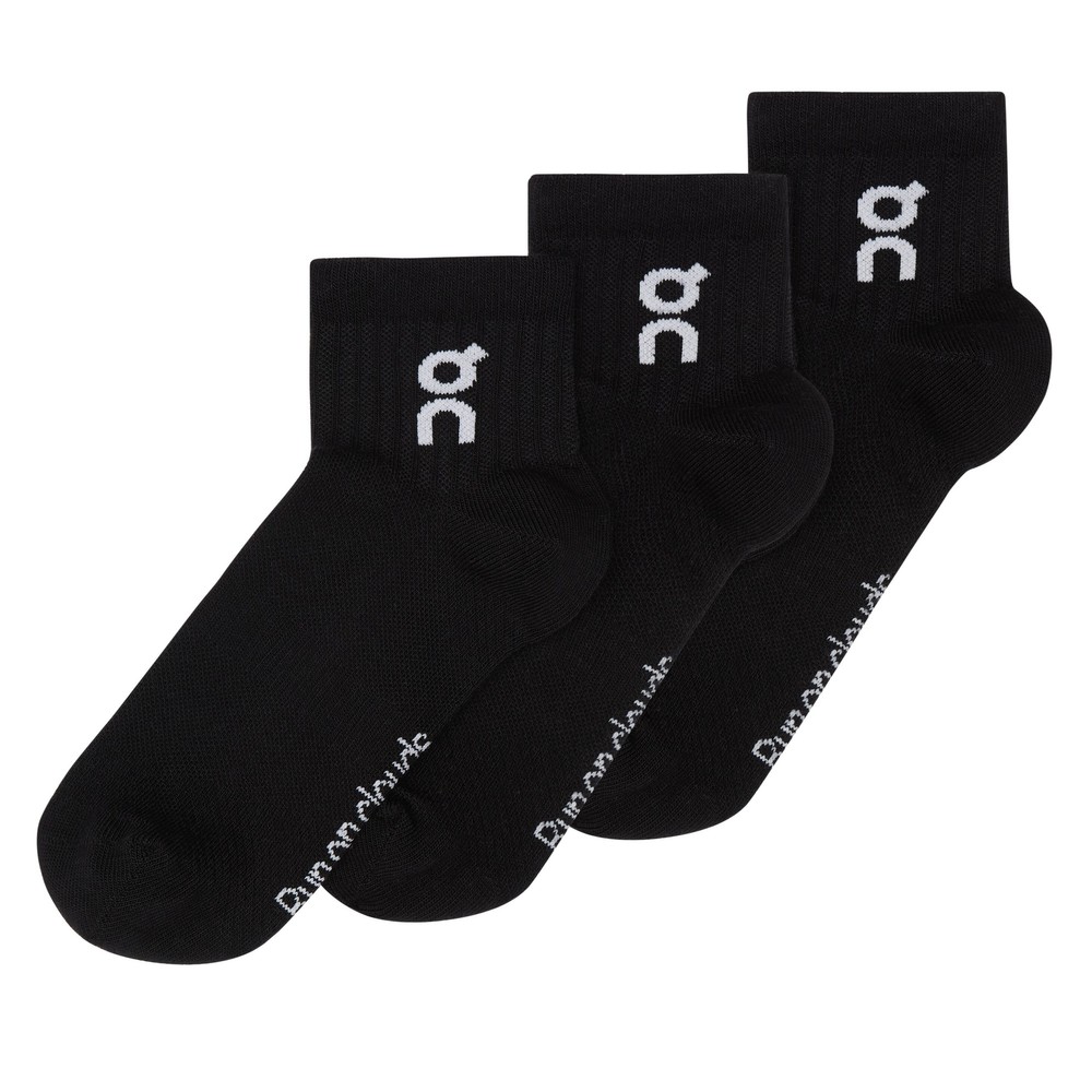On Running Triple Pack Logo Socks Mid