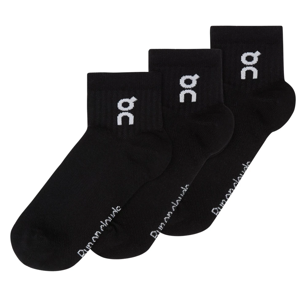 Sigma Sports On Running Triple Pack Logo Socks Mid | Discount Codes available, easy returns, up to £25 off with Newsletter Signup, FREE Postage over £60