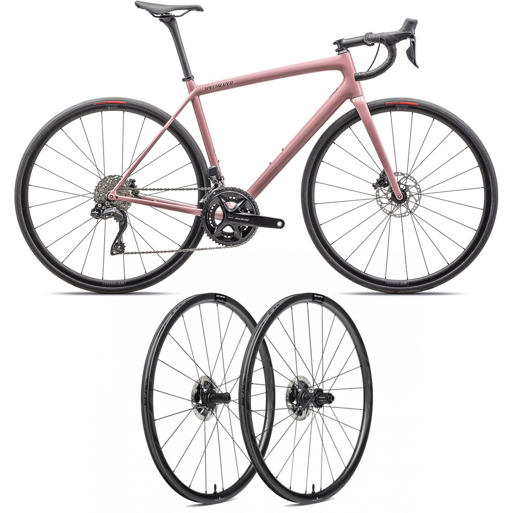 Sigma Sports Specialized Aethos Comp 105 Di2 Road Bike & Scope R3 Carbon Wheelset Bundle | Discount Codes available, easy returns, up to £25 off with Newsletter Signup, FREE Postage over £60