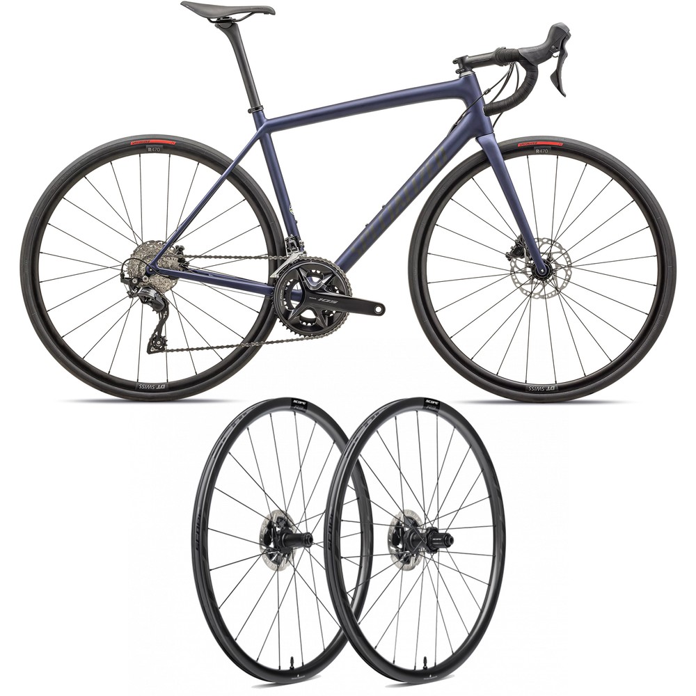 Sigma Sports Specialized Aethos Sport Road Bike & Scope R3 Carbon Wheelset Bundle | Discount Codes available, easy returns, up to £25 off with Newsletter Signup, FREE Postage over £60