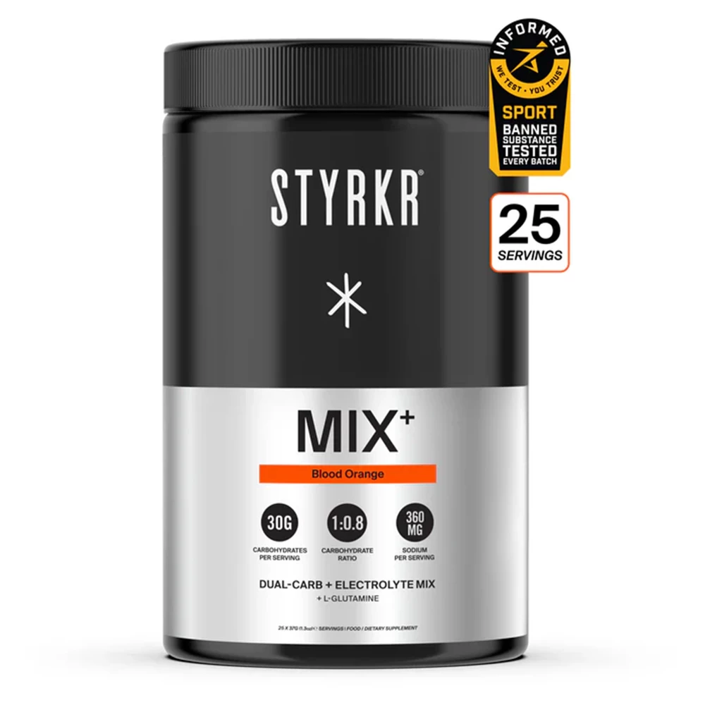 Sigma Sports Styrkr MIX+ Dual-Carb & Electrolyte Mix Tub (25 Servings) | Discount Codes available, easy returns, up to £25 off with Newsletter Signup, FREE Postage over £60