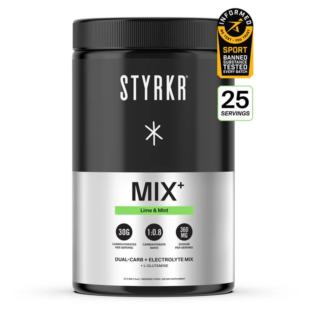 Sigma Sports Styrkr MIX+ Dual-Carb & Electrolyte Mix Tub (25 Servings) | Discount Codes available, easy returns, up to £25 off with Newsletter Signup, FREE Postage over £60