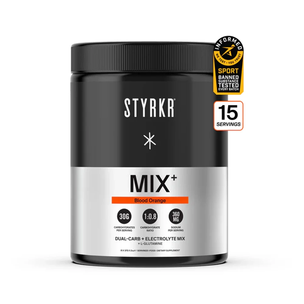 Sigma Sports Styrkr MIX+ Dual-Carb & Electrolyte Mix Tub (15 Servings) | Discount Codes available, easy returns, up to £25 off with Newsletter Signup, FREE Postage over £60