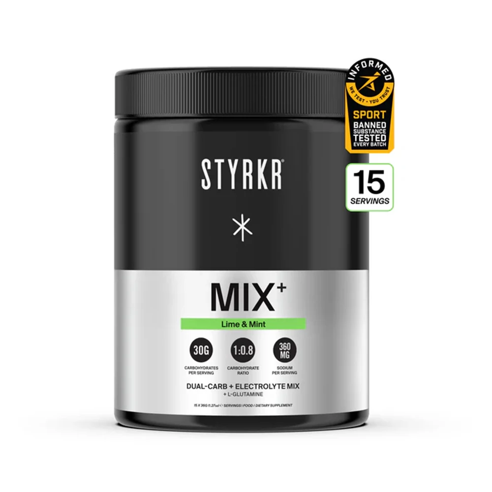 Sigma Sports Styrkr MIX+ Dual-Carb & Electrolyte Mix Tub (15 Servings) | Discount Codes available, easy returns, up to £25 off with Newsletter Signup, FREE Postage over £60