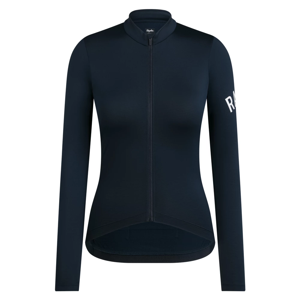 Sigma Sports Rapha Women's Pro Team Long Sleeve Midweight Jersey | Discount Codes available, easy returns, up to £25 off with Newsletter Signup, FREE Postage over £60