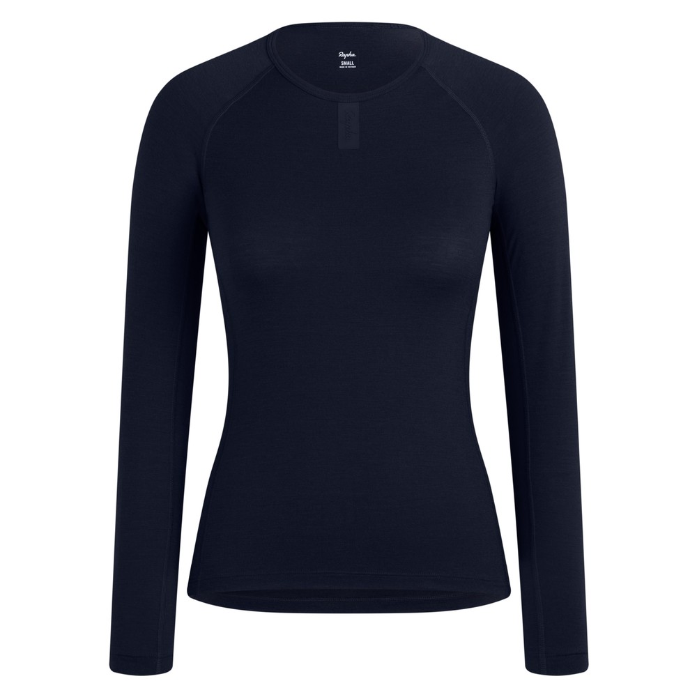 Sigma Sports Rapha Women's Long Sleeve Merino Base Layer | Discount Codes available, easy returns, up to £25 off with Newsletter Signup, FREE Postage over £60