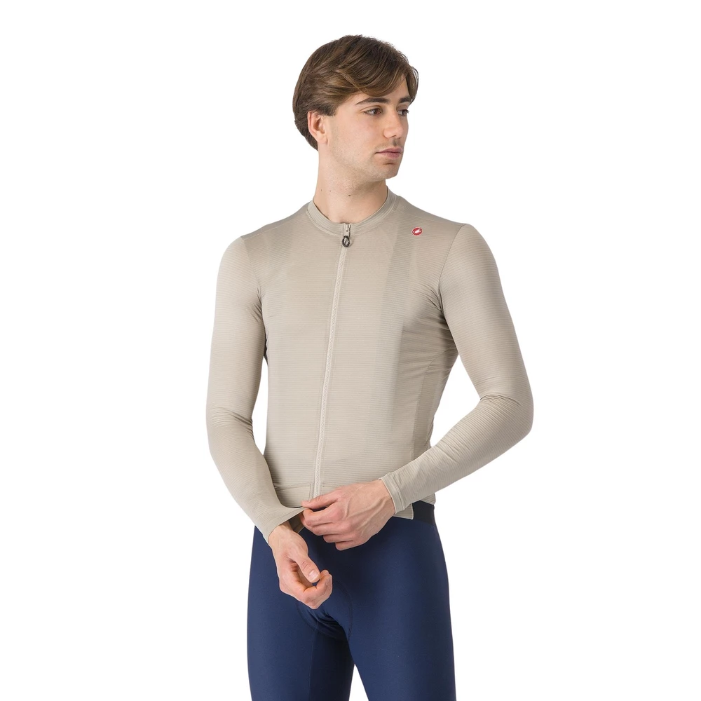 Sigma Sports Castelli Espresso Long Sleeve Jersey | Discount Codes available, easy returns, up to £25 off with Newsletter Signup, FREE Postage over £60
