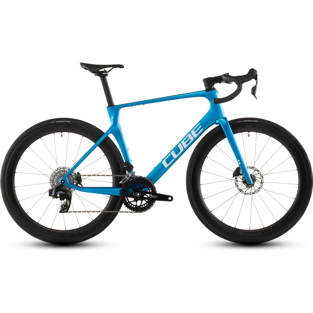 [中古]CUBE-ATTAIN RACE(2020):赤青:58サイズ Cube Attain Race Disc Road Bike 2020 Blue/Red