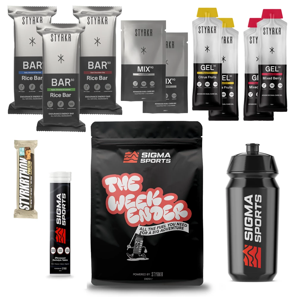 Sigma Sports X STYRKR Weekender Nutrition Bundle | Discount Codes available, easy returns, up to £25 off with Newsletter Signup, FREE Postage over £60