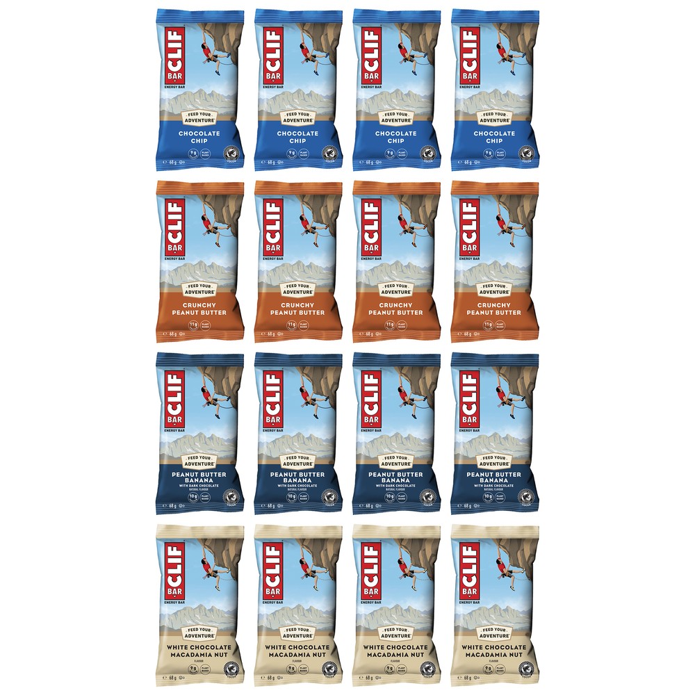 Sigma Sports Clif Bar Energy Bar Box of 16 x 68g Bars | Discount Codes available, easy returns, up to £25 off with Newsletter Signup, FREE Postage over £60