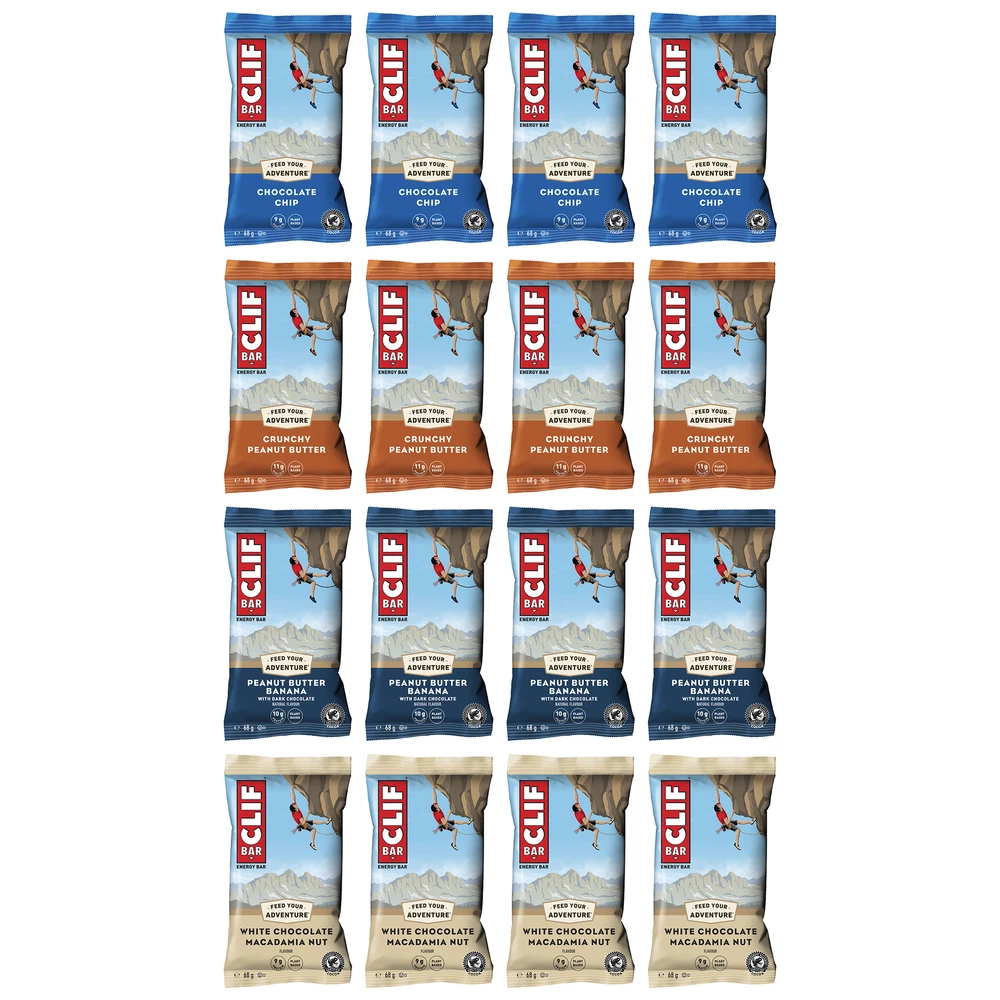 Sigma Sports Clif Bar Energy Bar Box of 16 x 68g Bars | Discount Codes available, easy returns, up to £25 off with Newsletter Signup, FREE Postage over £60