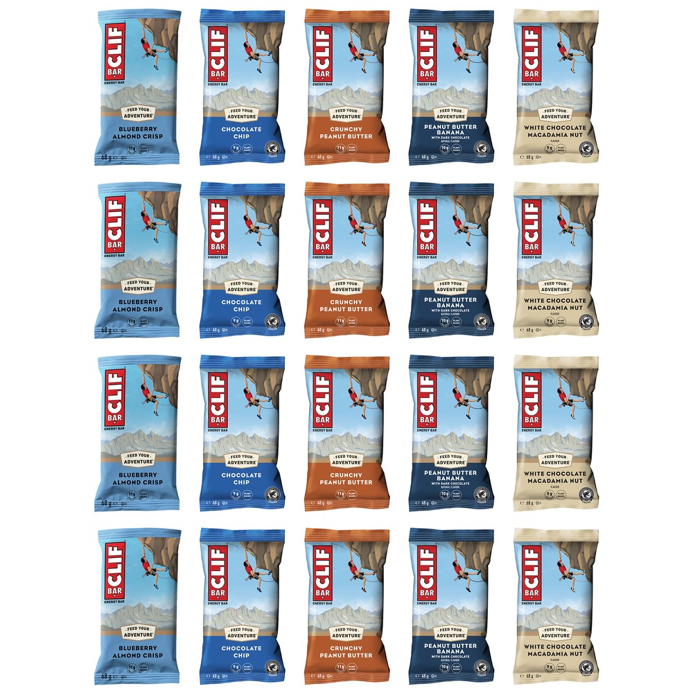 Sigma Sports Clif Bar Energy Bar Box of 20 x 68g Bars | Discount Codes available, easy returns, up to £25 off with Newsletter Signup, FREE Postage over £60