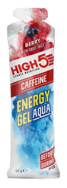 Sigma Sports High5 Energy Gel Aqua Caffeine Sachet (1 x 66g) | Discount Codes available, easy returns, up to £25 off with Newsletter Signup, FREE Postage over £60