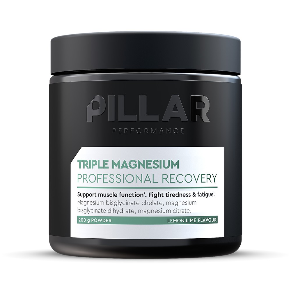 Sigma Sports Pillar Performance Triple Magnesium Powder (200g Jar) | Discount Codes available, easy returns, up to £25 off with Newsletter Signup, FREE Postage over £60