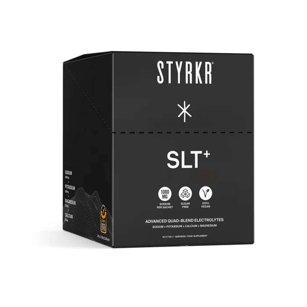 Sigma Sports Styrkr SLT+ High Strength Electrolyte Supplement Box (30 Sachets) | Discount Codes available, easy returns, up to £25 off with Newsletter Signup, FREE Postage over £60