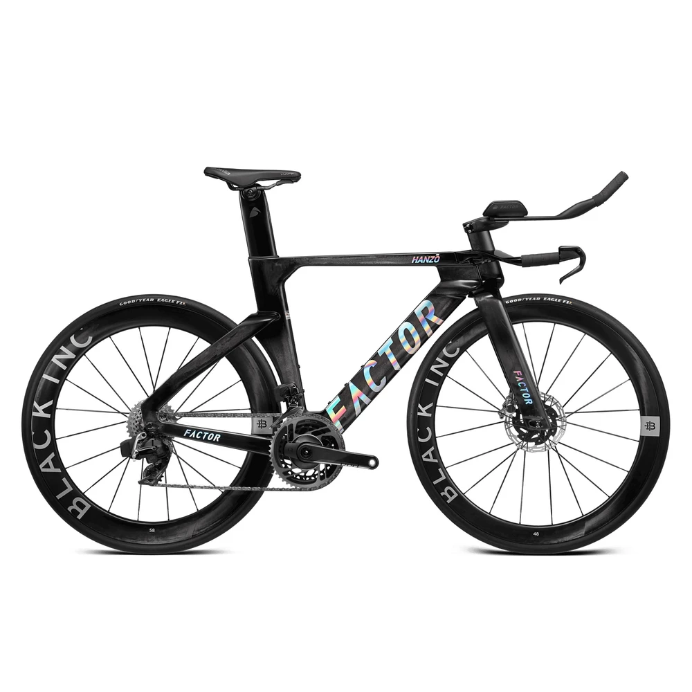 Sigma Sports Factor HANZO Red AXS Black Inc 48/58 TT/Triathlon Bike | Discount Codes available, easy returns, up to £25 off with Newsletter Signup, FREE Postage over £60